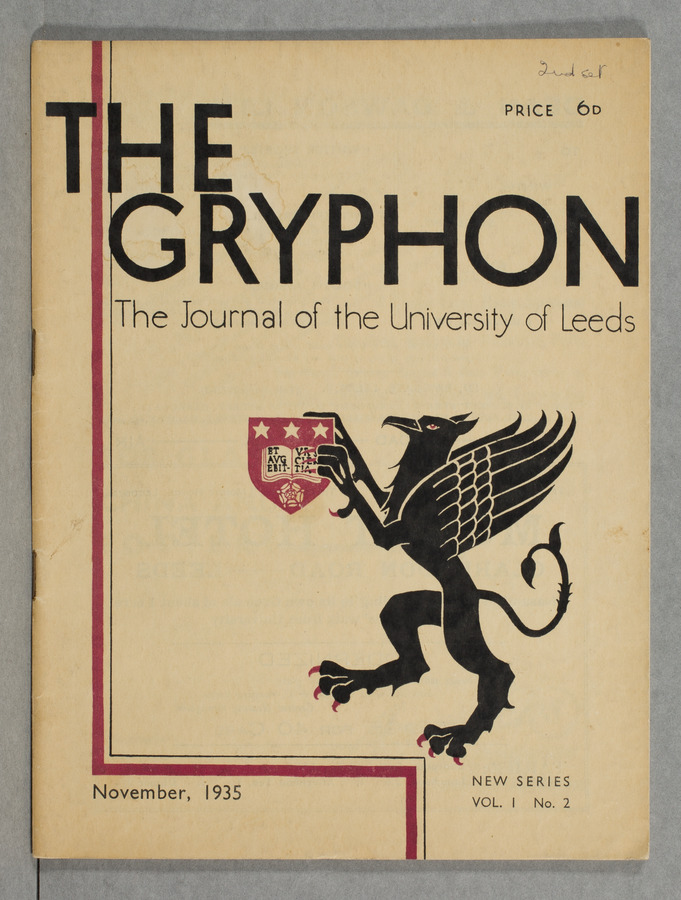The Gryphon: Third Series, volume 1 issue 2 Media credit University of Leeds