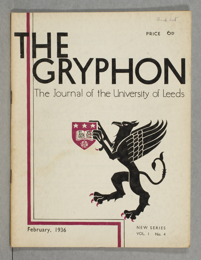 The Gryphon: Third Series, volume 1 issue 4 Media credit University of Leeds