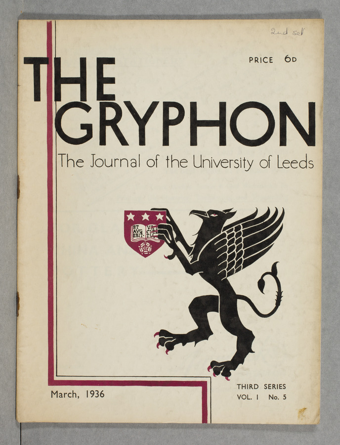 The Gryphon: Third Series, volume 1 issue 5 Media credit University of Leeds