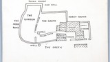 Plan of buildings and land before renovation.Original drawing used in "Yorkshire Cottage" (1942), page 7