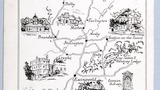 Pictorial Map of the Forest of Galtres. Original drawing produced for "The Dalesman". Date and page reference to be researched.