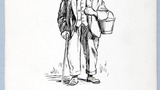 Geordie Horrabank. Original drawing used in "Yorkshire Cottage" (1942), page 16