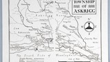 Map of the Township of Askrigg. Original drawing used as endpapers for front of "Yorkshire Village" (1953)