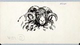 Swaledale sheep. Original drawing used as a tailpiece in "Yorkshire Heritage" (1950), page 46