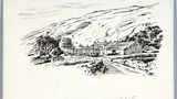 Halton Gill Littondale. Original drawing used in "Yorkshire Heritage" (1950), page 143