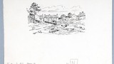 Hutton-le-Hole, original drawing  used in "Yorkshire Tour" (1939), page 242