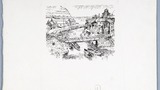 Staithes, original drawing  used in "Yorkshire Tour" (1939), page 271