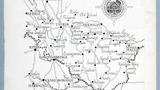 Map used for Chapters 8, 19,20 of "Yorkshire Tour" (1939): "The Plain of York and the Howardian Hills", page 211