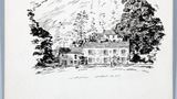 A Place of Memories' (the Georgian house at Yockenthwaite). Original drawing used in "Yorkshire Heritage" (1950), page 129