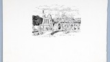 Byland Abbey, original drawing  used in "Yorkshire Tour" (1939), page 229