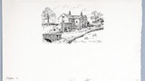 Ellerbeck Farm [Hall], Slaidburn, original drawing  used in "Yorkshire Tour" (1939), page 130