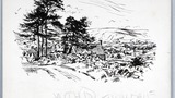 In Farndale. Original drawing used in "Yorkshire Heritage" (1950), page 160