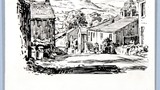 Appletreewick. Original drawing used in "Yorkshire Heritage" (1950), page 139