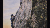 Postcard showing a climber