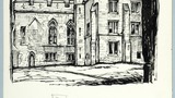 Markenfield Hall. Original drawing used in "The Wonders of Yorkshire" (1959), page 150