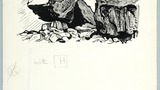 Norber Boulders. Original drawing used in "The Wonders of Yorkshire" (1959), page 173