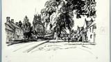 Coxwold. Original drawing used in "The Wonders of Yorkshire" (1959), page 203