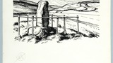 Rey Cross on Stainmore. Original drawing used in "The Wonders of Yorkshire" (1959), page 187