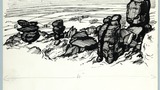 Brimham Rocks. Original drawing used in "The Wonders of Yorkshire" (1959), page 148