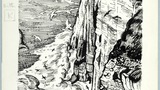 Bempton Cliffs. Original drawing used in "The Wonders of Yorkshire" (1959), page 267