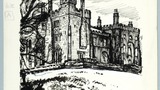 Ripley Castle. Original drawing used in "The Wonders of Yorkshire" (1959), page 144