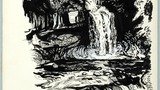 Thornton Force, Ingleton. Original drawing used in "The Wonders of Yorkshire" (1959), page 174