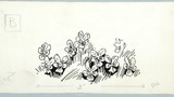 Violets. Original drawing used as a tailpiece in "The Wonders of Yorkshire" (1959), page 186