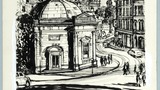 Pump Room, Harrogate. Original drawing used in "The Wonders of Yorkshire" (1959), page 134