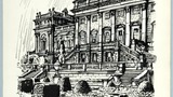 Harewood House. Original drawing used in "The Wonders of Yorkshire" (1959), page 131