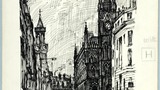 Bradford Wool Exchange, Market Street. Original drawing used in "The Wonders of Yorkshire" (1959), page 77