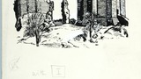 Conisborough Castle. Original drawing used in "The Wonders of Yorkshire" (1959), page 42