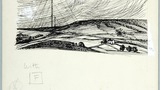 Mast at Holme Moss BBC Television Station. Original drawing used in "The Wonders of Yorkshire" (1959), page 67