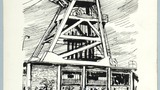 Ledston Luck Colliery. Original drawing used in "The Wonders of Yorkshire" (1959), page 47