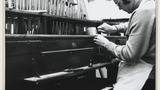 Fitting organ pipes. Image associated with photographic illustrations used in "Life and Tradition in West Yorkshire" (1976), cp. Plates 116 and 117