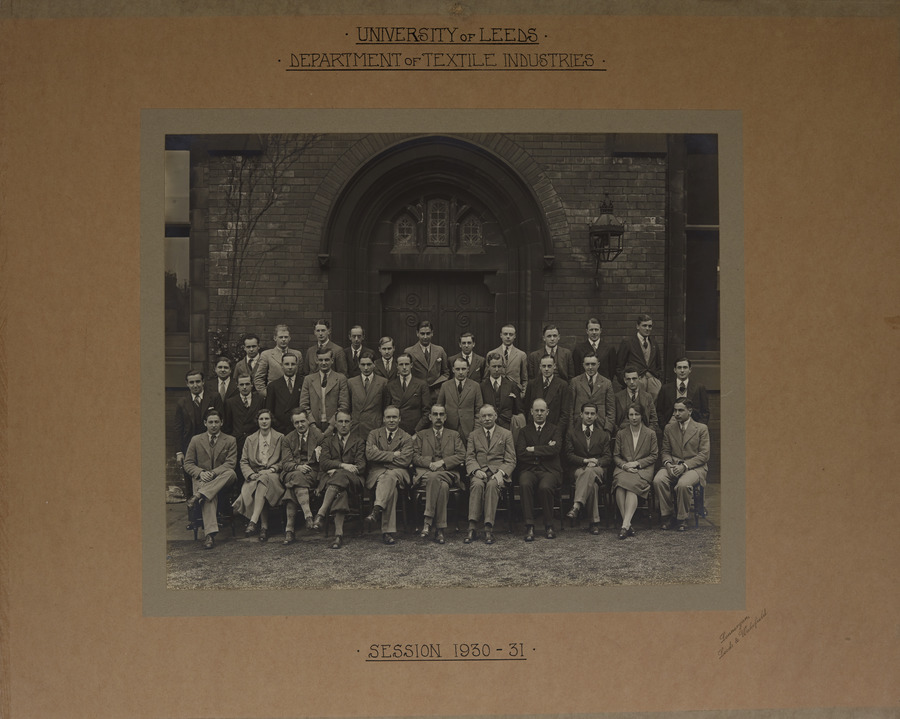 The Department of Textile Industries photographs. 1919-1938 Media credit University of Leeds