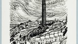 Wainhouse Tower, Halifax. Original drawing used in "The Wonders of Yorkshire" (1959), page 97