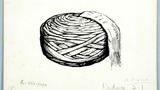 A ball of tops. Original drawing prepared for title page of "The Wonders of Yorkshire" (1959), but not used