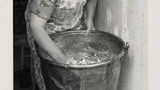 Cheesemaking: Breaking up the Cheese Mixture