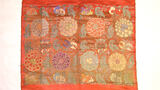 panel of silk brocade