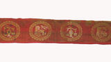 panel of silk brocade