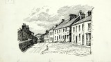 The West End (Askrigg). Original drawing used in "Yorkshire Village" (1953), page 17