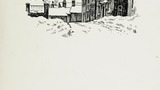 Elm Hill and Ellerkin. Original drawing used in "Yorkshire Village" (1953), page 106