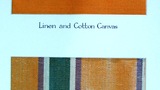 exhibit card of linen and cotton ticks
