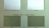 Cotton and Viscose Warp Satin and Cotton and Viscose Twill [exhibit card]