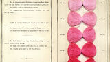 Alizarine Pink according to the patented method of Erbanand Specht, dyed on Mako thread [dyeing samples]