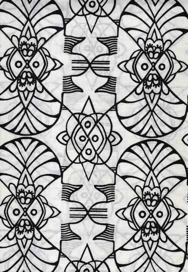 repeat pattern printed textile Media credit University of Leeds