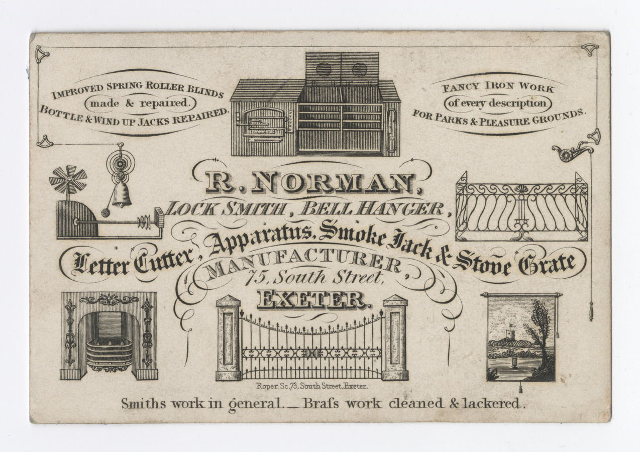 R. Norman trade card - image 1