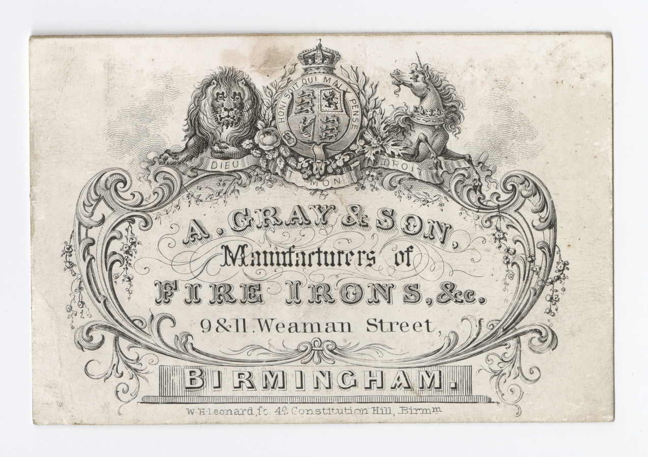 A. Gray & Son trade card - image 1