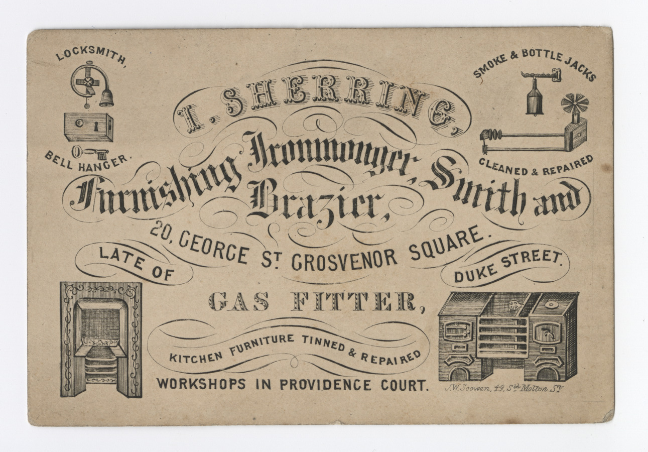 I. Sherring trade card - image 1