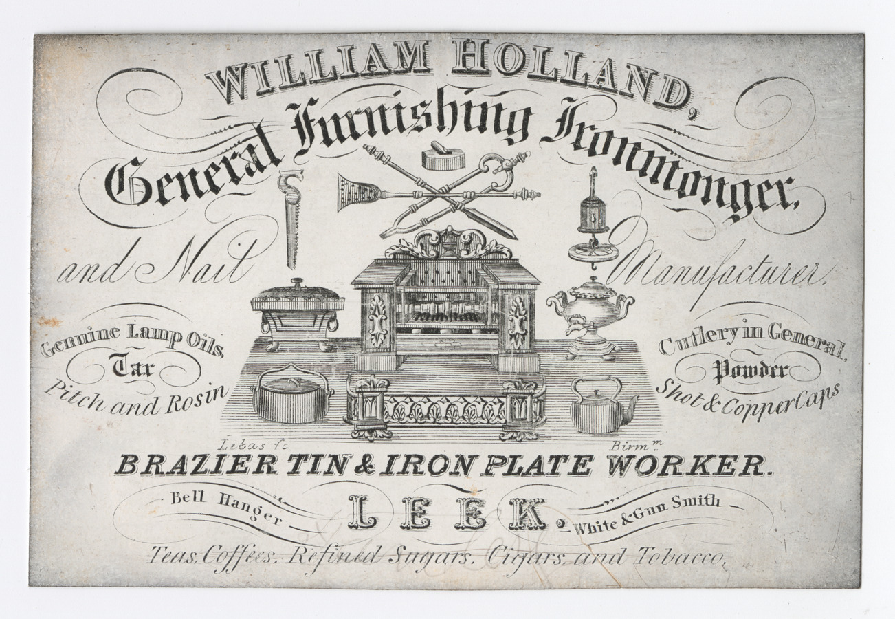 William Holland trade card - image 1